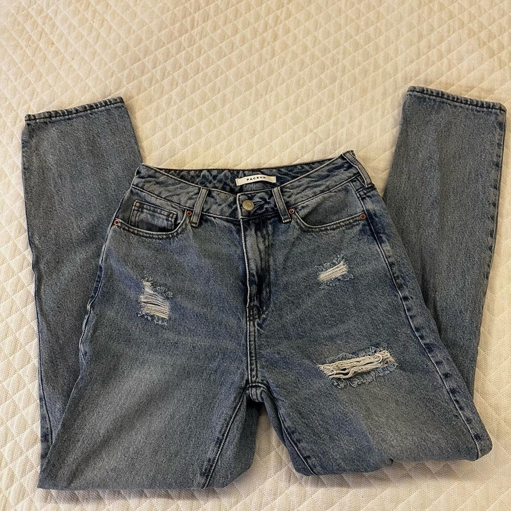 Classic Blue Distressed Jeans